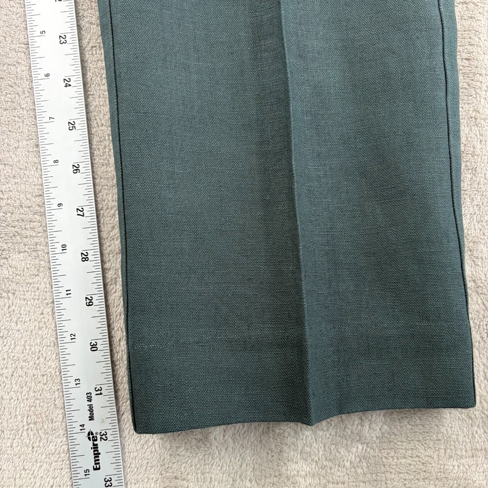 Todd Snyder Straight Fit 100% Linen Tab Trousers in Poseidon Men 34x32 NWT - Picture 7 of 11